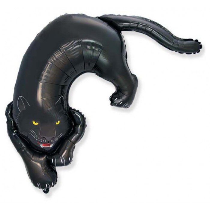 Dark Panther, Fekete párduc fólia lufi 61 cm