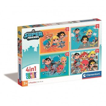 DC Super Hero Mini-mates 4 az 1-ben puzzle Clementoni DC Super Hero Mini-mates 4 az 1-ben puzzle Clementoni