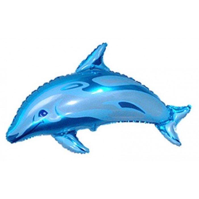 Dolphin Blue, Delfin fólia lufi 36 cm (WP)