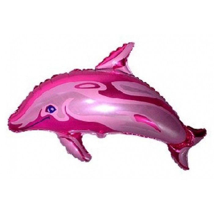 Dolphin Pink, Delfin fólia lufi 61 cm (WP)