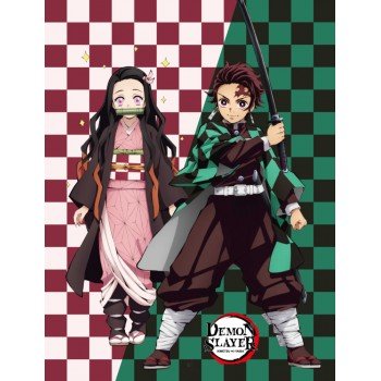 Demon Slayer Siblings polár takaró 130x170 cm Demon Slayer Siblings polár takaró 130x170 cm
