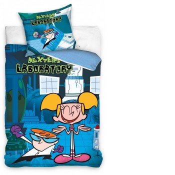 Dexter laboratóriuma ágyneműhuzat 140×200cm, 70×90 cm Dexter laboratóriuma ágyneműhuzat 140×200cm, 70×90 cm