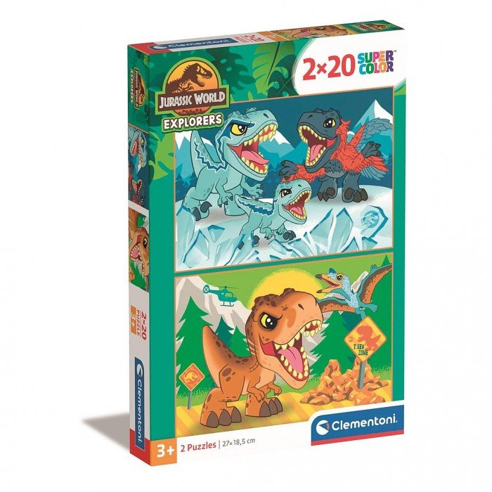 Dinoszaurusz Explorers 2x20 db-os puzzle Clementoni