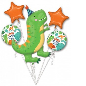 Dinosaur, Dinoszaurusz Fólia lufi 5 db-os szett Dinosaur, Dinoszaurusz Fólia lufi 5 db-os szett