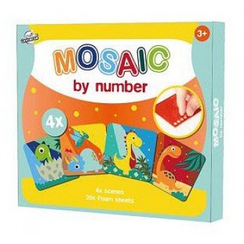 Dinoszaurusz habszivacs mozaikos kreatív szett Dinoszaurusz habszivacs mozaikos kreatív szett