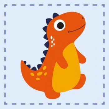 Dinoszaurusz Kid kéztörlő arctörlő, törölköző 30x30cm Dinoszaurusz Kid kéztörlő arctörlő, törölköző 30x30cm