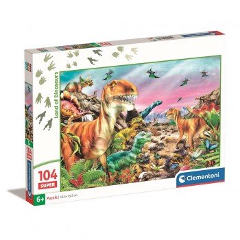 Dinoszaurusz Land 104 db-os puzzle Clementoni Dinoszaurusz Land 104 db-os puzzle Clementoni