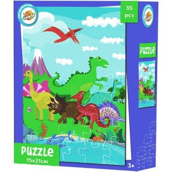 Dinoszaurusz mini puzzle 35 db-os Dinoszaurusz mini puzzle 35 db-os
