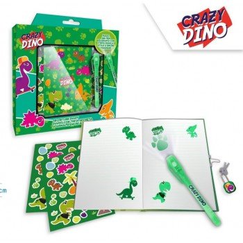 Dinoszaurusz napló + mágikus toll szett Dinoszaurusz napló + mágikus toll szett