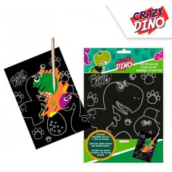 Dinoszaurusz scratch képkarcoló készlet Dinoszaurusz scratch képkarcoló készlet