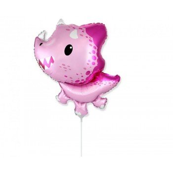 Baby Triceratops Pink, Dinoszaurusz fólia lufi 36 cm (WP) Baby Triceratops Pink, Dinoszaurusz fólia lufi 36 cm (WP)