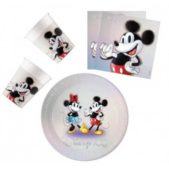 Disney 100 Mickey party szett 36 db-os 23 cm-es tányérral Disney 100 Mickey party szett 36 db-os 23 cm-es tányérral