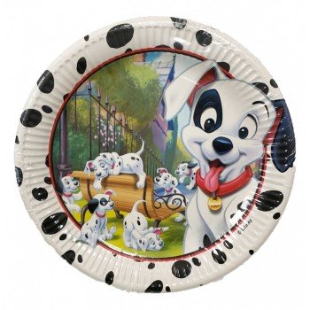 Disney 101 Dalmatians, Kiskutya Papírtányér 8 db-os 23 cm Disney 101 Dalmatians, Kiskutya Papírtányér 8 db-os 23 cm