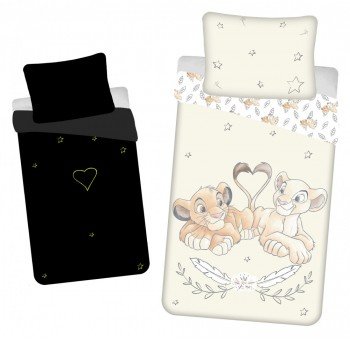 Disney Az Oroszlánkirály világító ágyneműhuzat 140×200cm, 70x90 cm Disney Az Oroszlánkirály világító ágyneműhuzat 140×200cm, 70x90 cm