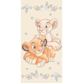 Disney Az Oroszlánkirály Simba & Nala fürdőlepedő, strand törölköző Yellow 70*140cm Disney Az Oroszlánkirály Simba & Nala fürdőlepedő, strand törölköző Yellow 70*140cm