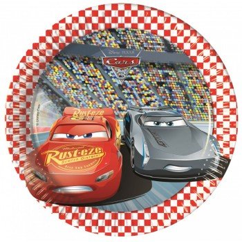 Disney Cars 3, Verdák Papírtányér 8 db-os 19,5 cm Disney Cars 3, Verdák Papírtányér 8 db-os 19,5 cm