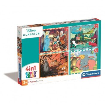 Disney Classics 4 az 1-ben puzzle Clementoni Disney Classics 4 az 1-ben puzzle Clementoni