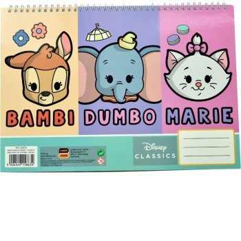 Disney Classic Animals A/4 spirál vázlatfüzet 40 lapos matricával Disney Classic Animals A/4 spirál vázlatfüzet 40 lapos matricával