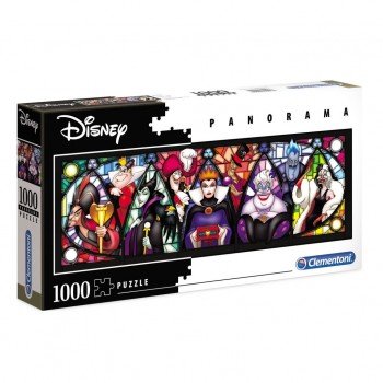 Disney Gonoszok Stained Glass 1000 db-os panorama puzzle Clementoni Disney Gonoszok Stained Glass 1000 db-os panorama puzzle Clementoni