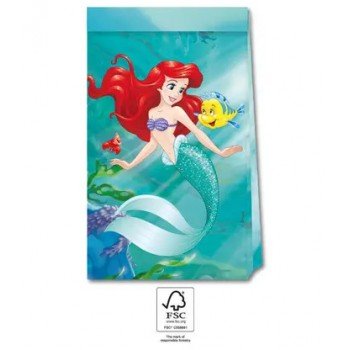 Ariel Curious, Disney Hercegnők, Ariel papírzacskó 4 db-os FSC Ariel Curious, Disney Hercegnők, Ariel papírzacskó 4 db-os FSC