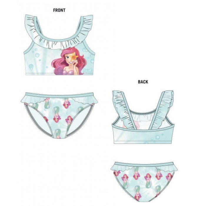 Disney Hercegnők Ariel gyerek fürdőruha, bikini 98-128 cm