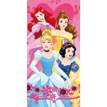 Disney Hercegnők Heart fürdőlepedő, strand törölköző 70x140cm Disney Hercegnők Heart fürdőlepedő, strand törölköző 70x140cm