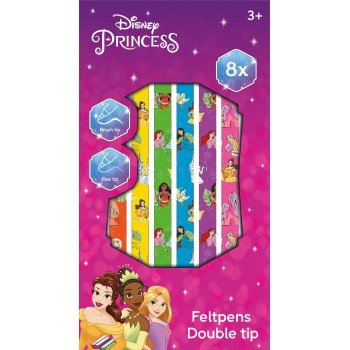 Disney Hercegnők kétoldalú filctoll 8 db-os Disney Hercegnők kétoldalú filctoll 8 db-os