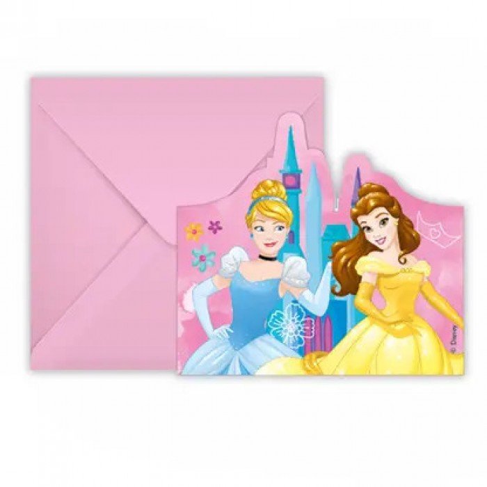 Disney Princess Live your Story, Hercegnők Party meghívó 6 db-os FSC