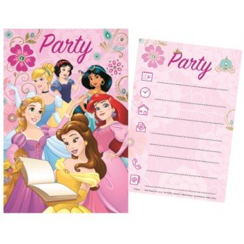 Disney Hercegnők Party Meghívó Disney Hercegnők Party Meghívó