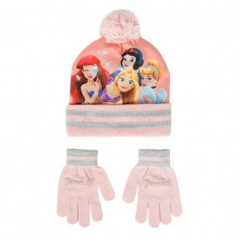 Disney Hercegnők Pink gyerek sapka + kesztyű szett Disney Hercegnők Pink gyerek sapka + kesztyű szett