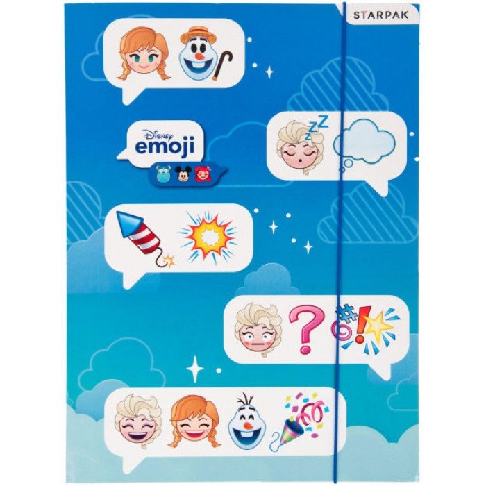 Disney Jégvarázs Emoji A/4 gumis mappa