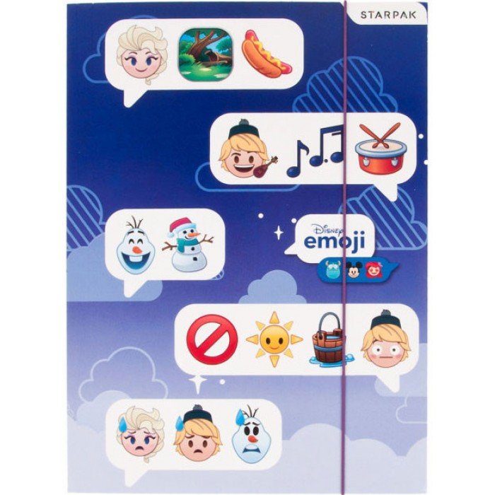 Disney Jégvarázs Emoji A/4 gumis mappa