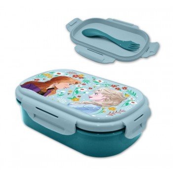 Disney Jégvarázs Flowers szendvicsdoboz + evőeszköz szett Disney Jégvarázs Flowers szendvicsdoboz + evőeszköz szett