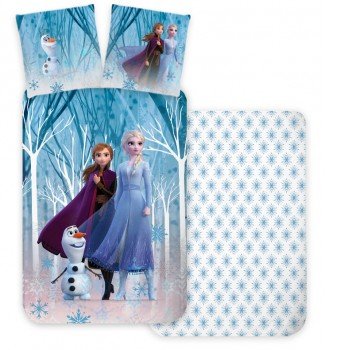 Disney Jégvarázs Forest gyerek ágyneműhuzat 100×135 cm, 40×60 cm Disney Jégvarázs Forest gyerek ágyneműhuzat 100×135 cm, 40×60 cm