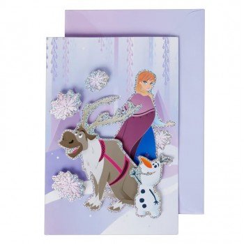 Disney Jégvarázs Friends 3D üdvözlőkártya Disney Jégvarázs Friends 3D üdvözlőkártya