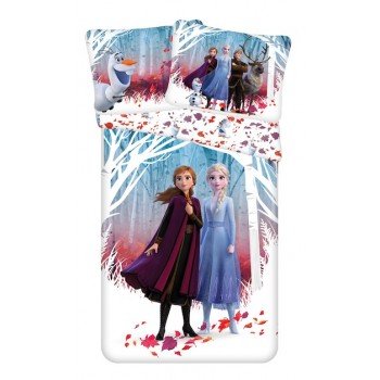 Disney Jégvarázs Leaves ágyneműhuzat 140×200cm, 70×90 cm microfibre Disney Jégvarázs Leaves ágyneműhuzat 140×200cm, 70×90 cm microfibre