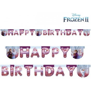 Disney Frozen II Leaf, Jégvarázs Happy Birthday felirat 200 cm Disney Frozen II Leaf, Jégvarázs Happy Birthday felirat 200 cm