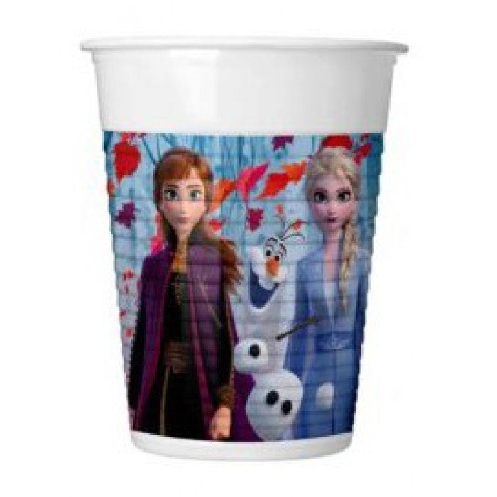 Disney Frozen II Leaf, Jégvarázs műanyag pohár 8 db-os 200 ml