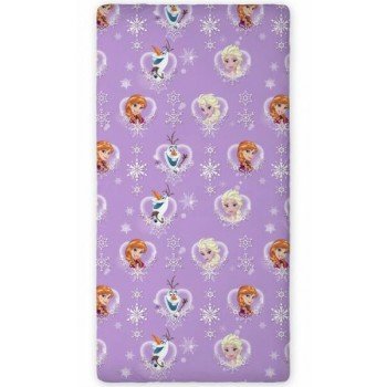 Disney Jégvarázs Purple gumis lepedő 90x190 cm Disney Jégvarázs Purple gumis lepedő 90x190 cm