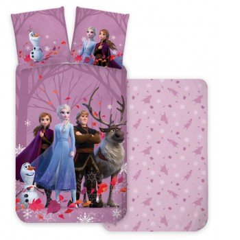 Disney Jégvarázs Purple gyerek ágyneműhuzat 100×135 cm, 40×60 cm Disney Jégvarázs Purple gyerek ágyneműhuzat 100×135 cm, 40×60 cm