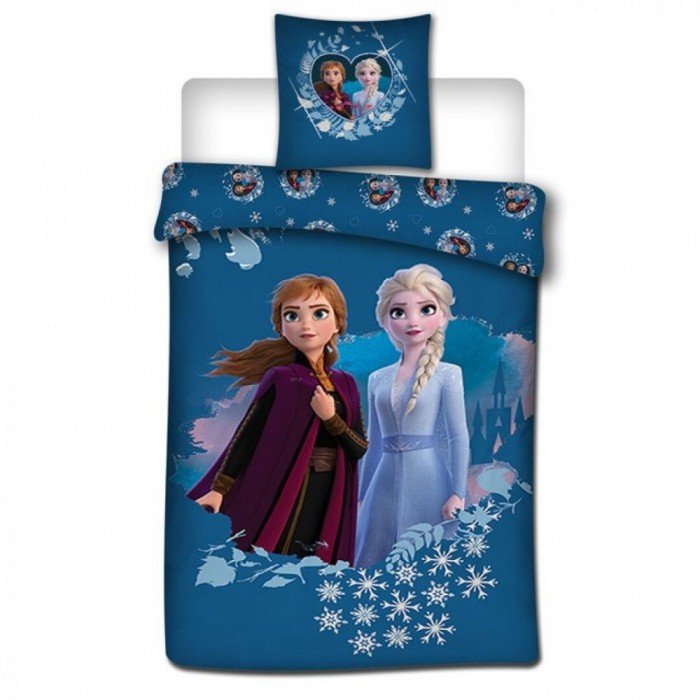 Disney Jégvarázs Snowy Bond ágyneműhuzat 140×200cm, 63×63 cm microfibre