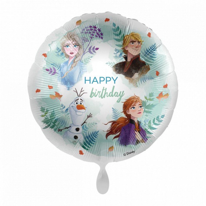 Disney Jégvarázs Squad Happy Birthday fólia lufi 43 cm