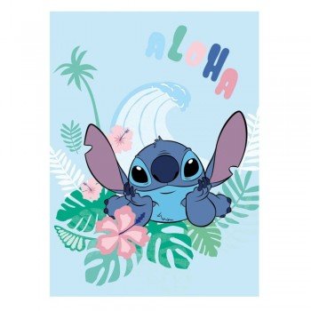 Disney Lilo és Stitch, A csillagkutya Aloha coral fleece takaró 110x150cm Disney Lilo és Stitch, A csillagkutya Aloha coral fleece takaró 110x150cm