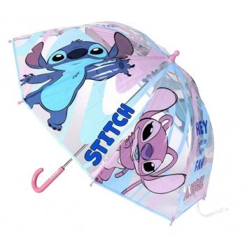 Disney Lilo és Stitch, A csillagkutya Angel gyerek átlátszó esernyő Ø71 cm Disney Lilo és Stitch, A csillagkutya Angel gyerek átlátszó esernyő Ø71 cm