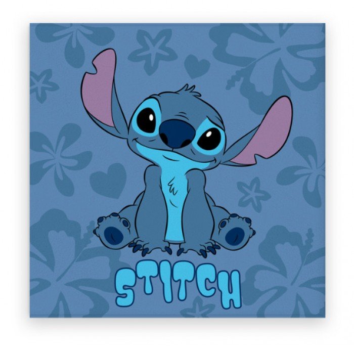 Disney Lilo és Stitch, A csillagkutya Blue Hibiscus kéztörlő, arctörlő, törölköző 30x30cm