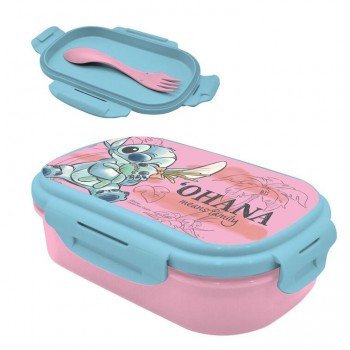 Disney Lilo és Stitch, A csillagkutya Cheeky szendvicsdoboz + evőeszköz szett Disney Lilo és Stitch, A csillagkutya Cheeky szendvicsdoboz + evőeszköz szett