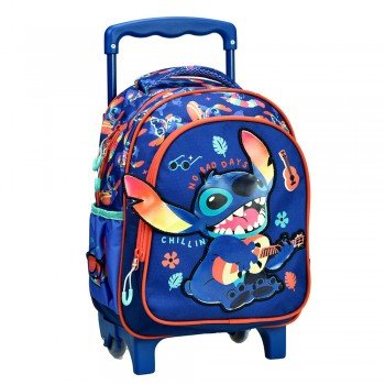 Disney Lilo és Stitch, A csillagkutya Chillin' gurulós ovis hátizsák, táska 30 cm