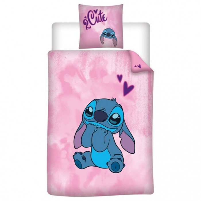 Disney Lilo és Stitch, A csillagkutya Cute ágyneműhuzat 140×200cm, 65×65 cm Disney Lilo és Stitch, A csillagkutya Cute ágyneműhuzat 140×200cm, 65×65 cm