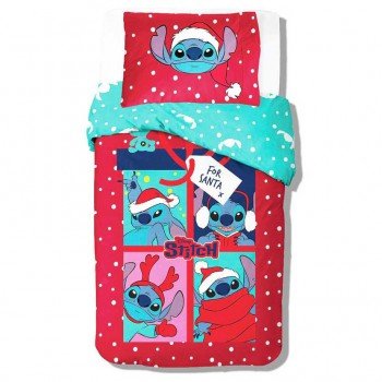 Disney Lilo és Stitch, A csillagkutya For Santa karácsony ágyneműhuzat 140×200cm, 70×90 cm Disney Lilo és Stitch, A csillagkutya For Santa karácsony ágyneműhuzat 140×200cm, 70×90 cm