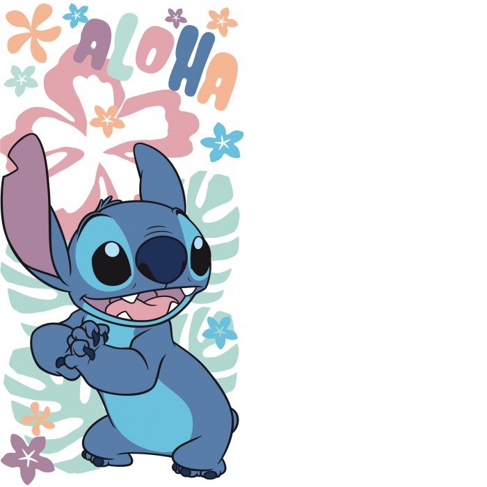 Disney Lilo és Stitch, A csillagkutya Hawaiian Harmony fürdőlepedő, strand törölköző 70x140cm